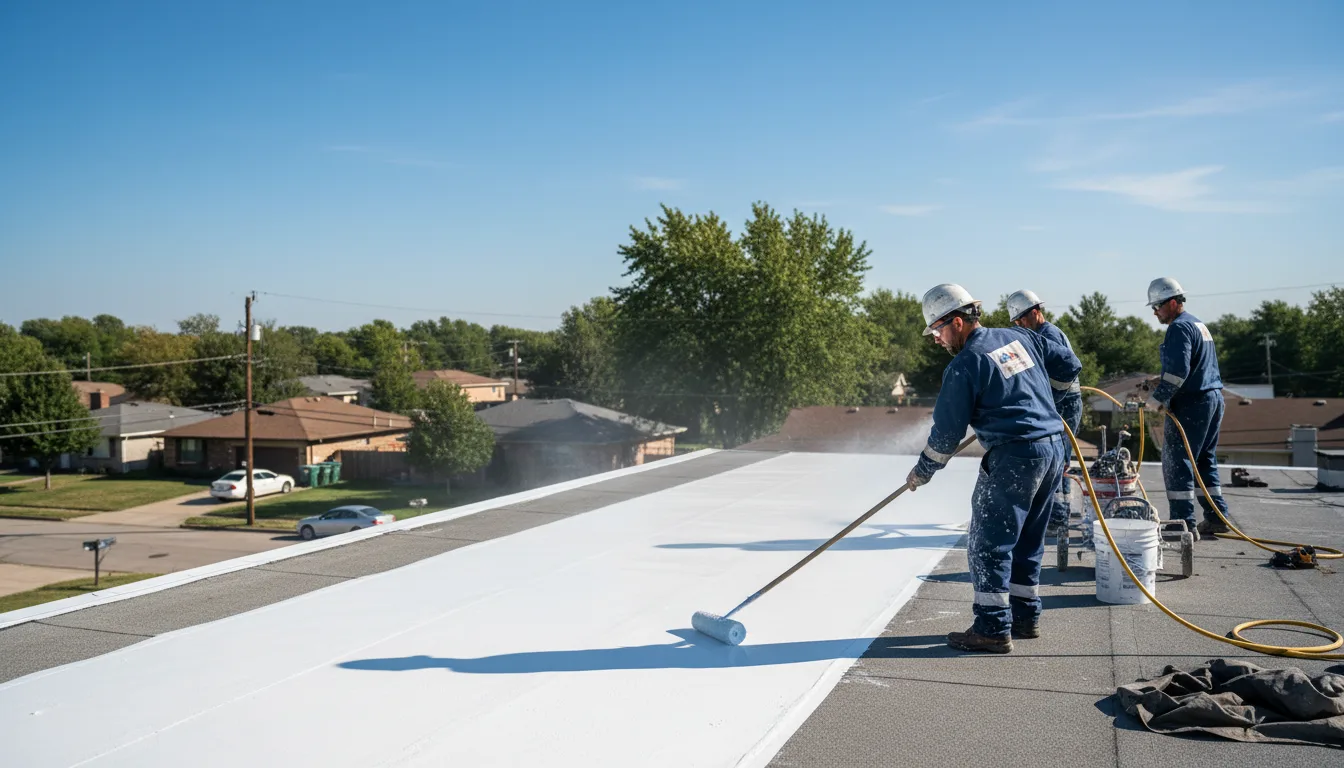Commercial roof coating in Vienna, ME near me
